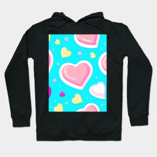 Delicious Cake and Candy Hearts Hoodie